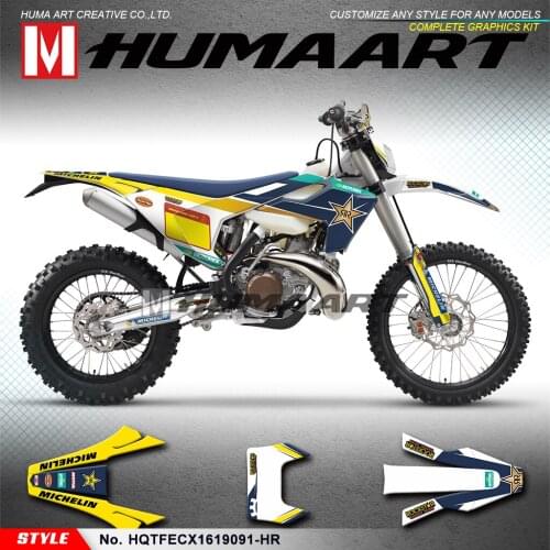 HUMAART Motorcycle Sticker Kit for TE FE TX FX FS TC FC 125 150 250 300 350 450 501 2016 2017 to 2019