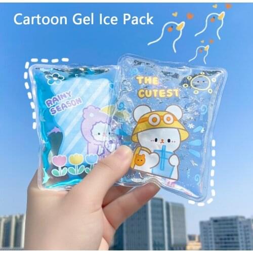Creative Cartoon Portable Mini Reusable Ice Pack Cold Gel Insulated Cooler Bag