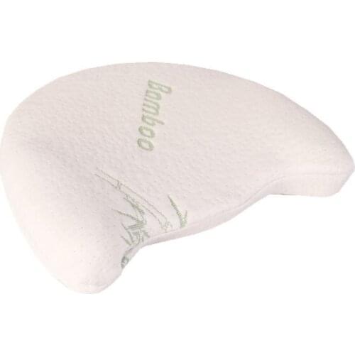 Slow Rebound Memory Foam Baby Bamboo Fiber Anti Roll Side Pillow Baby Wedge Pillow
