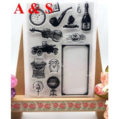 E09 Tobacco Pipe Transparent Clear Silicone Stamp/Seal For DIY Scrapbooking/Photo Album Decorative Clear Stamp