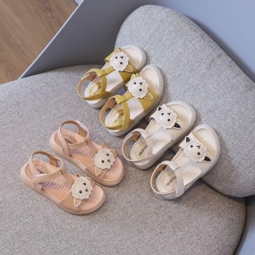 Girls Shoes Sandals 2021 New Cartoon Princess Shoes Soft Childrens Sandals Flats Kids Shoes Casual Beach Sandals Hot Cute