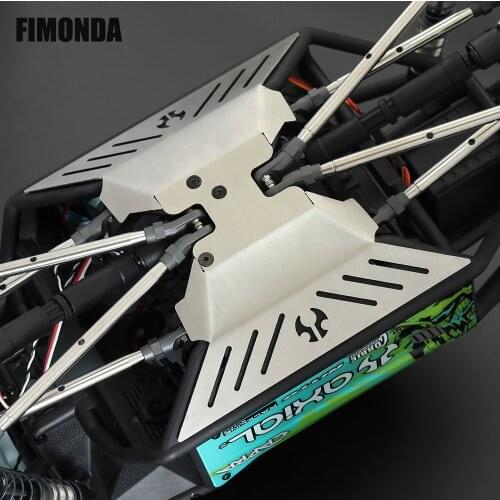 Chassis Stainless Steel Skid Plate Armor Front Rear Axle Differential Protector for 1/10 RC Crawler Axial Capra 1.9 UTB AXI03004