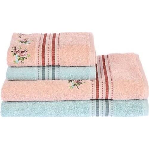 GREAT GIFT Hammam Set Reneta Pink Mint 2 Bath 2 Hand Face Towel Towel Set FREE SHİPPİNG