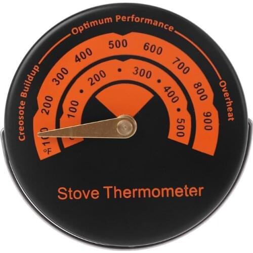 Oven Thermometer Aluminum Alloy Temperature Gauge Environmental Thermometer Stove Flue Pipe Thermometer