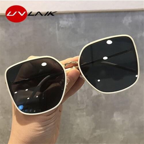 UVLAIK Womens Sunglasses Ladies Cat Eye Sun Glasses Ladies Metal Eyeglasses Women Brand Design Sunglass Sunshade UV Eyewear