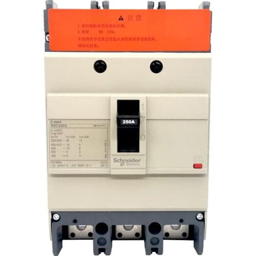Schneider electric Molded-Case Circuit Breakers Switch MCCB NSC250S 3P 4P 200A 225A 250A NSC250S4200N NSC250S3225N