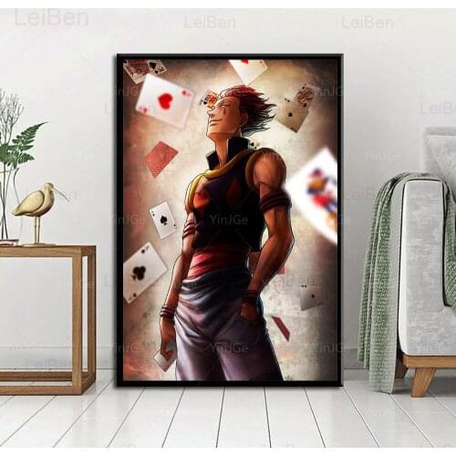 Japanese Manga Hunter X Hunter Canvas Painting Wall Art Poster Comic Character Hisoka Hd Print Picture Home Decor Children Room