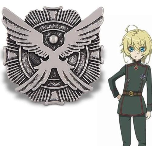 Anime Saga of Tanya the Evil Brooche Pins Cosplay Tanya Degurechaff Badge Brooches For Women Men Enamel Lapel Pin Anime Jewelry