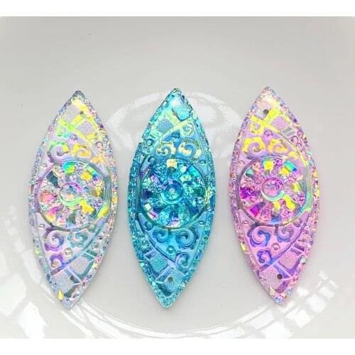 Starry City Surface Case horse eye Resin Flat Back Rhinestone Native Earring Accessories DIY Decorations 24pcs/lot Free shipping