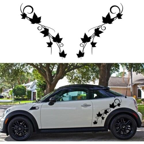 2pcs Ivy Vine Car the wheel Body Sticker Decor Vinyl Decals Auto Universal Styling Removable Wall Stickers For Tile D908
