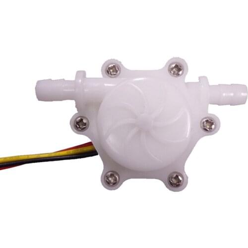 2 pieces small size hall flow sensor SEN-HW06C-1 0.15-1.5L/min saier water flow meter turbine meter