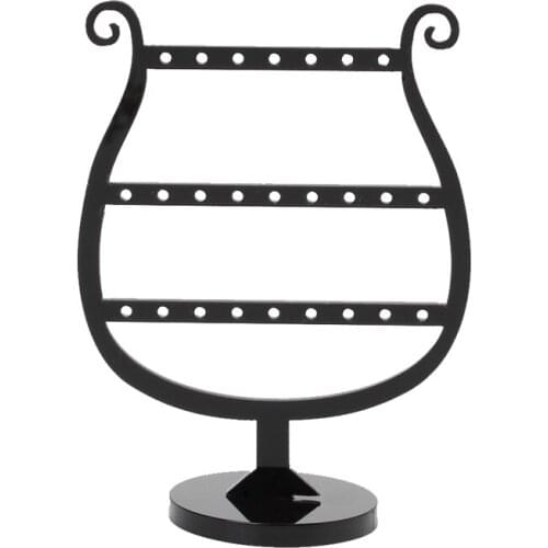 2 In 1 Earrings Studs 25 Hole Showcase Display Stand Holder Acrylic Jewellery