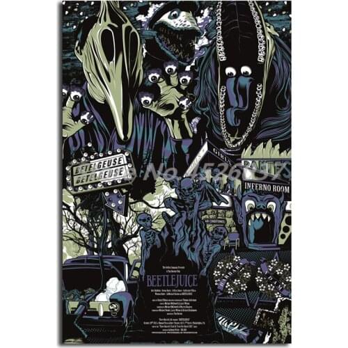 Beetlejuice Tim Burton Alternative Movie HD Canvas Painting Print Living Room Home Decor Modern Wall Art Oil Painting Poster