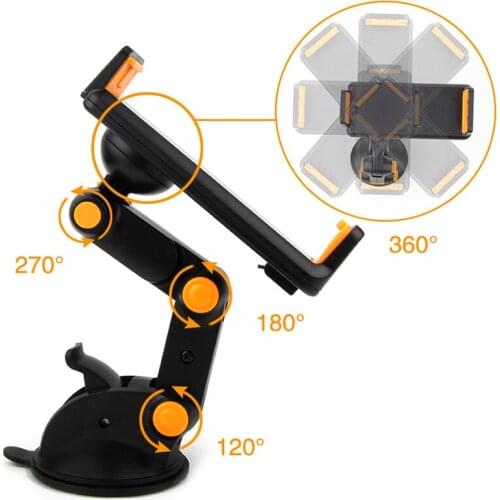 Suction GPS Mobile Phone Car Holders Adjustable Foldable Mounts Stands For Meizu M5c,Blackview A8/BV6000/BV6000S/R7/A8 Max/P2