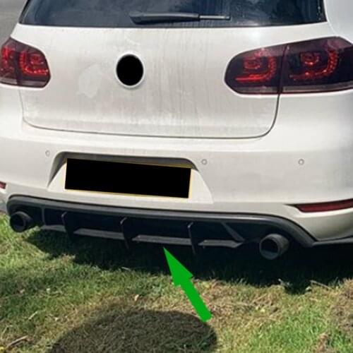 For Volkswagen Golf 6 GTI Golf MK6 GTI Car Rear Bumper Diffuser Flag Spoiler Splitter Accessories Car Styling