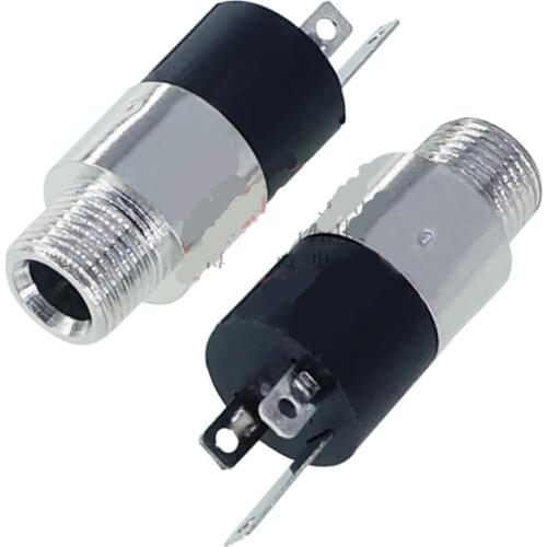 Free shipping 10PCS PJ-392 Headphones plug 3.5 MM audio video socket 3.5 stereo nut