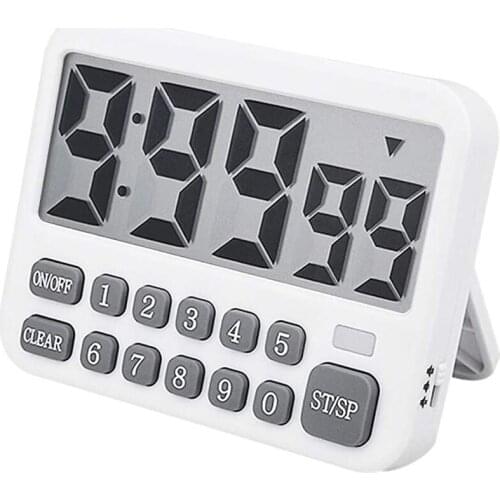 Digital Kitchen Timer, Large Display Cooking Timer Cycle Count Up/Down Timer with Digits Directly Input, Loud Alarm