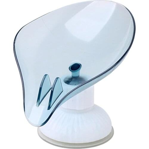 Soap Dish Holder Leaf Shape With Diversion Hole Storage Plate Tray Bathroom Soap Holder Case Bathroom Supplies Gadgets