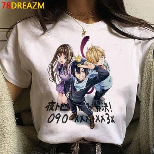 Noragami Yato tshirt top tees women casual 2021 print aesthetic japanese t-shirt harajuku kawaii