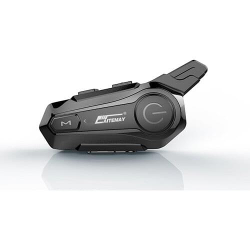 Bluetooth 5.0 Helmet Intercom Helmet Headset Motorcycle Headset Is Suitable for Front and Rear Intercom Built-In 800 Mah Battery
