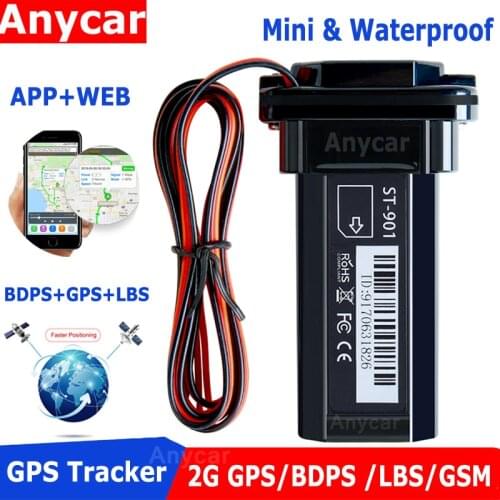GPS Tracker Mini Gps Tracker Car Rastreador Veicular ST-901 Waterproof for Car motorcycle vehicle 2G GSM with tracking software