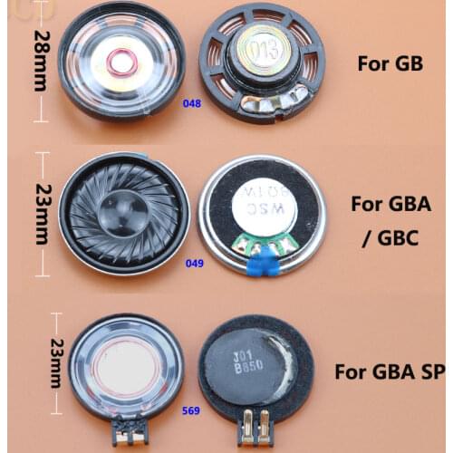 JCD 1PCS 23mm 28mm Louder Speaker for Nintend Gameboy Color Advance GBC GBA for Gameboy Advance SP GBA SP LoudSpeaker