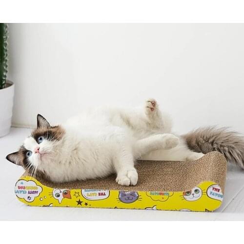 Cat Scratching Board Claw Grinder Corrugated Paper Cat Supplies Wear-resistant Scratcher Cat Toys