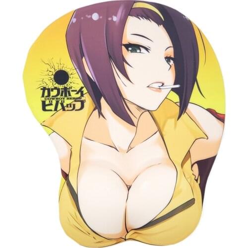 CowboyBebop Anime Faye Valentine Breast Boob Oppai Mouse pad