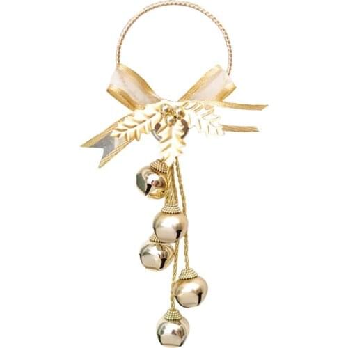 1pc Christmas Hanging Ornament Creative Bowknot Decor Hanging Bell Hanging Decoration Party Decor Accessories For Home Store