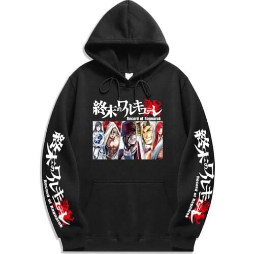 New Autumn Anime Record Of Ragnarok Printed Hooded Sweatshirt Casual Loose Pullovers Unisex Hoodie Fashion Trend