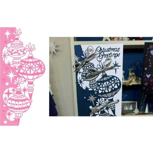 2021 New Arrive BAUBLE EDGER Metal Cutting Dies Scrapbook Diary Decoration Stencil Embossing Template DIY Greeting Card Handmade