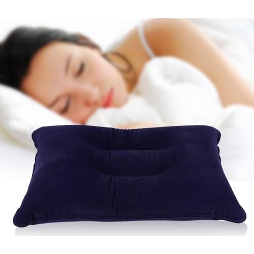 Portable Ultralight Inflatable PVC Nylon Air Pillow Sleep Cushion Travel Bedroom Hiking Beach Car Plane Head Rest Support