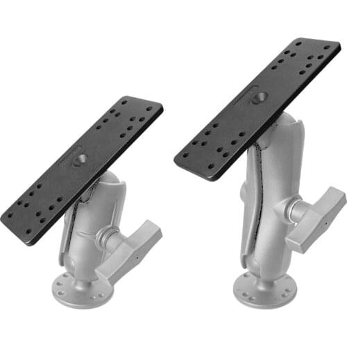 1.5" Ball 6.25" X 2 " Rectangle Base Fixed Fishfinder Lowrance Marine Electronic Device