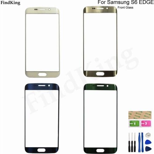 S6 Edge LCD Front Touch Screen Outer Glass Lens For Samsung Galaxy S6 Edge G925 G925F Front Outer GLass Tools