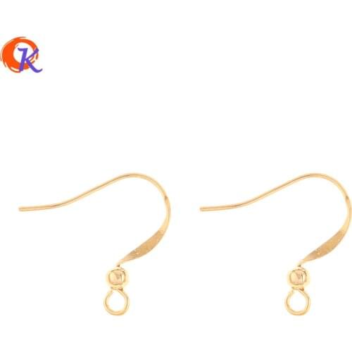 Cordial Design 100Pcs 17*18MM Jewelry Accessories/Earring Findings/Genuine Gold Plating/Hand Made/DIY Making/Earrings Hooks
