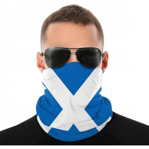 Scottish Flag Scotland Magic Scarf Half Face Mask Unisex Tube Mask Balaclava Bandana Multi-functional Headwear Biking Hiking