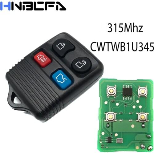 Replacement Keyless Entry Remote Control Key Fob For Ford Exchanged Mustang Taurus CWTWB1U345 315MHz 4 Buttons
