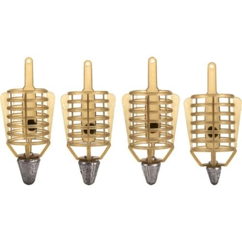 Style Fishing Bait Cage 20g/30g/40g/50g Connector Sinker Feeder Bait Holder Thrower Carp Fishing Tackle Tool Accessories 1