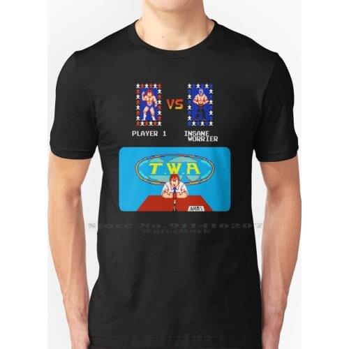 The Insane Worrier T Shirt 100% Pure Cotton Exciting Hour Wrestling Twa Insane Worrier Bad Translation Engrish Arcade Retro