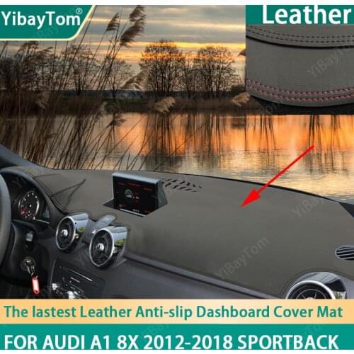 High Quality PU Leather Dashboard Anit-slip Anti-UV Cover mat Protective Carpet For Audi A1 8X Sportback 2012-2018 accessories