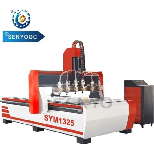 High efficiency multi head cnc router 1212 1325 1530 2030 wood cnc router milling machine with rotary axis for cylinder