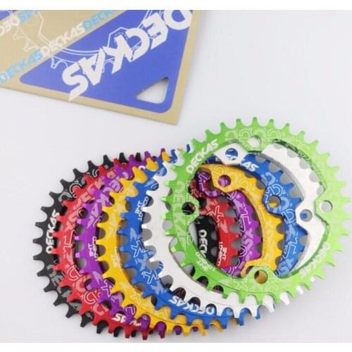 DECKAS oval Shape Narrow Wide 32T/34T/36T 104BCD MTB Chainring Bicycle Chainwheel Bike Circle Crankset Single Plate