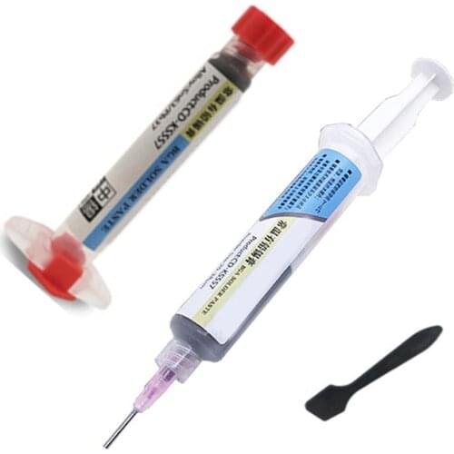 10CC Welding Flux Syringe Solder Paste Tin With Scraper Sn63/ 20-38um For Soldering Mobile Phone SMD PGA PCB Repair Tools