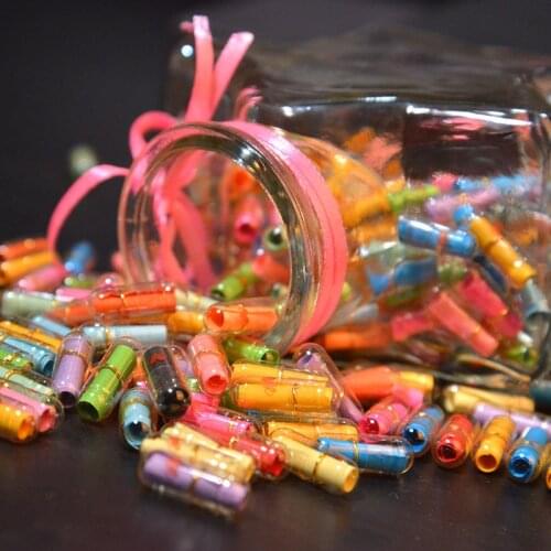 100PCS/lot Mini Love Message Capsule Party Favors Wedding Birthday Baby Shower Supplies Girlfriend Boyfriend Bridesmaid Gift