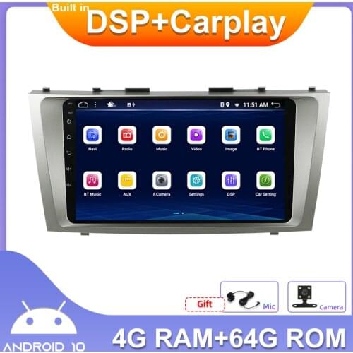 9inch AC8257 Octa Core For Toyota Camry 06-11 Car Radio Head Unit Navigation GPS 2 din Android 10 Carplay DSP 4G+64G RDS