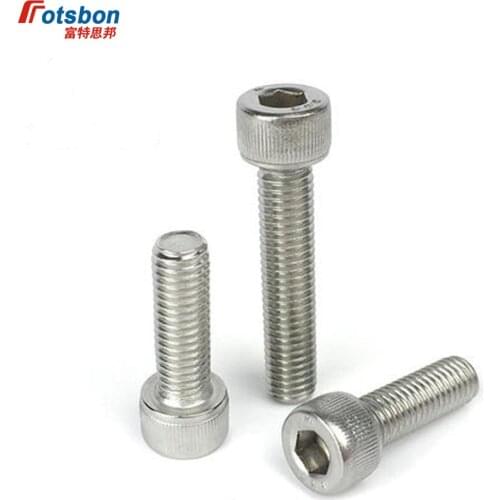 M8 Hexagon Socket Head Bolt Parafuso Tornillos Allen Screw Vis Inoxydable Bolts Hex Screws Inox Imbusy Stainless Steel DIN912 pc
