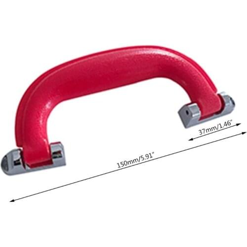 28GD Retro Plastic Suitcase Handle Square Shape Metal Base Box Frame Parts Bag Luggage Case Pull Grip Repairing Tool DIY