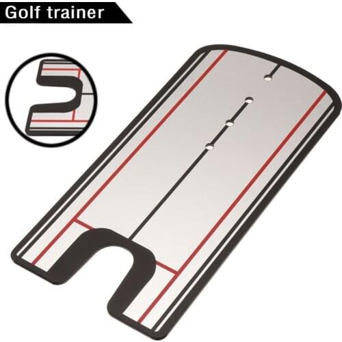 Golf Putting Practice Rearview Mirror Eyeline Alignment Mirror Training Aid Putter Swing Trainer Practice Posture Correction