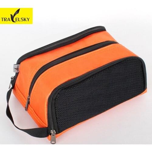 2017 Travel Toiletry bag waterproof nylon makeup organizer cosmetic bag large capacity 5colors 1pcs free shipping bolsa feminina