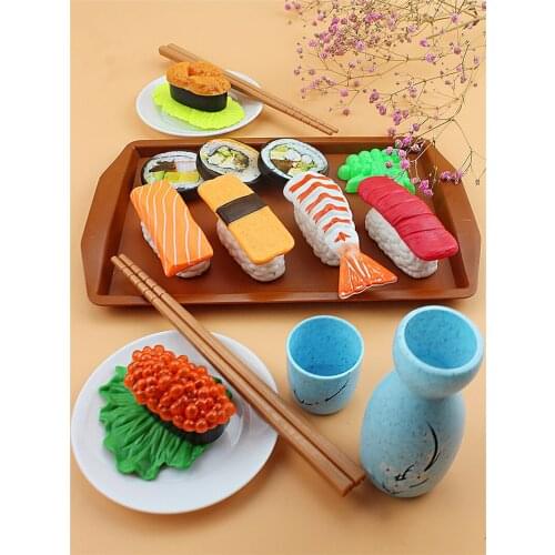 Simulation Kitchen Pretend Play Cutting Breakfast Food kids game Toys Safety Mini Simulation Food Sets Educational Toy for Gift
